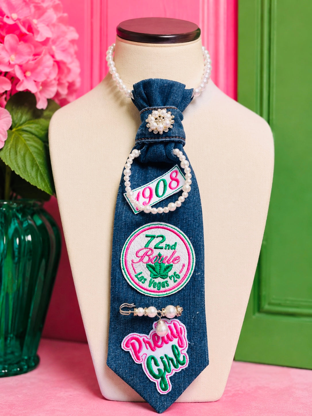 AKA Upcycled Denim Pretty Girl Junktie