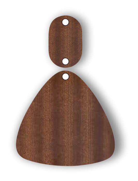 Round Triangular Laser Cut Earring File